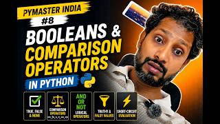 Booleans & Comparison Operators in Python | #8 #python