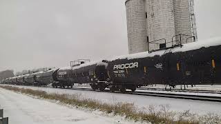 CN 383 (with DPU) through Richmond, MI