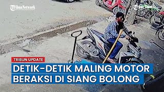 Terekam CCTV, Aksi Pencurian Motor di Bengkel Mobil Makassar Terjadi di Siang Bolong