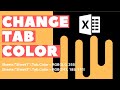 Excel VBA Macro: Change Sheet Tab Color (Step-by-Step Tutorial)