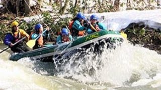 ラフティングシーズン本番　北海道・尻別川　急流に歓声