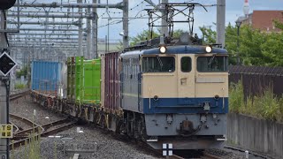 EF65 2101が引く貨物列車　吉川美南駅通過