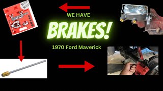 1970 Ford Maverick 5 lug swap now has brakes!