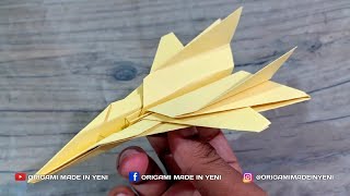 Origami easy - how to make a paper jet airplane