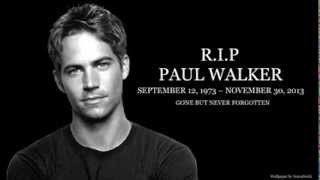 PAUL WALKER In Loving Memory Memorial Tribute