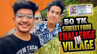 50 Taka Street Food Challenge in Village || Food Challenge || Solyman Limon || Mahmud Raif