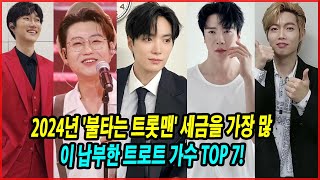 2024년 '불타는 트롯맨' 세금을 가장 많이 납부한 트로트 가수 TOP 7! 1위는 누구? 놀라운 수익과 세금 규모는?