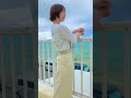 沖縄海綺麗すぎた！！　 姫子 shorts 沖縄 海 ウミカジテラス