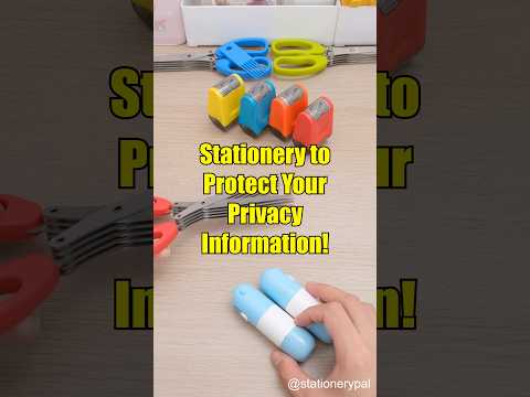 Stationery to protect your privacy! #shorts