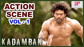 Kadamban Movie Action Scenes | Vol 1 | Arya | Deepraj Rana | Super Subbarayan | Madhusudhan Rao