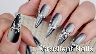 Gradient Nail Art Design | Nails Tutorial | Nails ASMR | Nail Extension