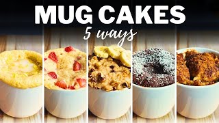 MUG CAKES » 5 Easy & Delicious Microwave Recipes | 2-Minute Eggless Cakes