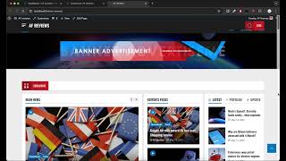 Drag & Drop Header & Footer Builder — MoreNews Customizer (Search, Menus, Widgets, Copyright, Ads)