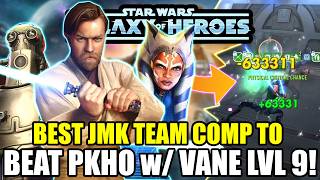 BEST JMK Team Comp To Beat Pirate King Hondo w/ Broken LVL 9 Vane Datacron! | SWGoH
