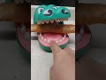 HUNGRY CROCODILE DONT TRY TO TAKE HIS GIANT STICKBREAD#asmr#satisfying#youtubeshorts#shorts#short