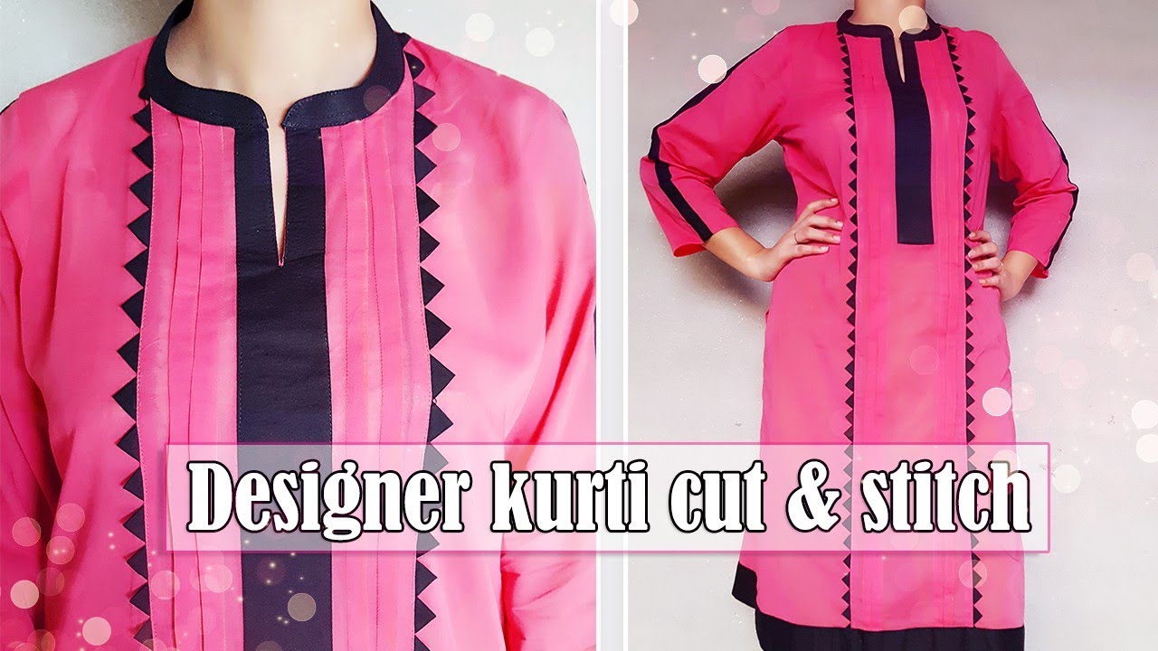 Designer Kurti Cutting And Stitching Full Tutorial Youtube