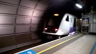 TfL Rail 9-car class 345 departing Heathrow Central