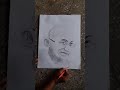 Mahatma gandhi drawing by vatsal  #shorts #gandhi jayanti #arts