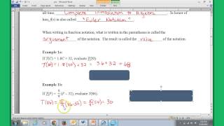 1-3 Function notation