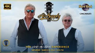 Air Supply - 'Lost in Love"{4K} (Live) Cincinnati, OH - Hard Rock Ballroom {HDR Color}