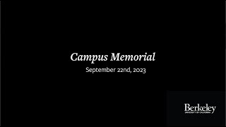 UC Berkeley Campus Memorial 2023