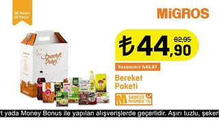 Migros'ta Ramazan Bereket Paketi Sadece 44,90tl!