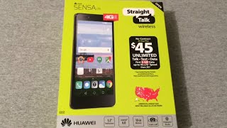 Huawei Sensa LTE Unboxing \u0026 Quick Look (Straight Talk)