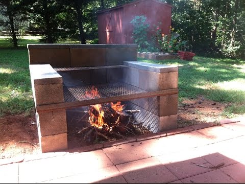 Concrete Block Grill: Build One Yourself!! Concrete Block Grill: Build One Yourself!!
