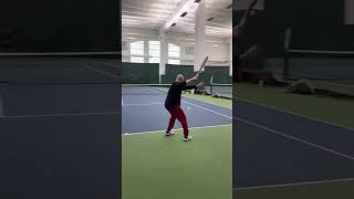 Andre Agassi still got it at 52 🔥 (vs @tennis_with_mo)