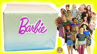 Biggest Haul Giant Box of Cool Barbie Dolls Tall, Petite, Curvy, Ken Fashionistas
