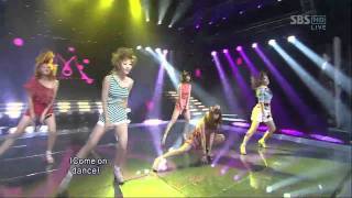 [sbs 인기가요] 나인뮤지스 - 휘가로 Nine Muses - Figaro 636회 2011년8월28일 일요일