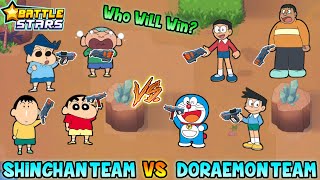 Shinchan team vs Doraemon team in battle stars 😱🔥 | shinchan and Doraemon playing battle stars 😂🔥