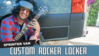 Custom Sprinter Van Rocker Lockers.  Extra Storage for the Van!