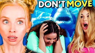 Adults Try Not To Move To Intense Jump Scares! | Try Not To Move Challenge