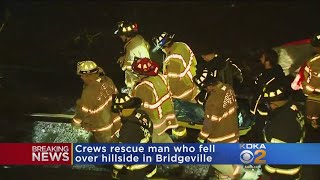 Fire Crews Rescue Man From Bridgeville Hillside