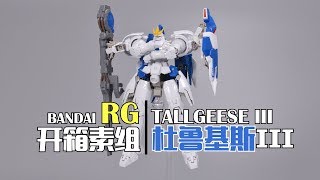 【深夜手痒】换色真香系列之万代RG 杜鲁基斯III Tallgeese III 开盒素组【高达W无尽的华尔兹】