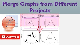 How to merge graphs from different projects in origin