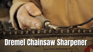 Sharpening A Chainsaw With A Dremel