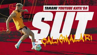 🚀 Futbolcularımızın eğlenceli şut çalışmasının tamamı Galatasaray YouTube Katıl'da! 💛❤️