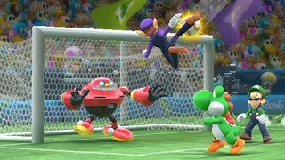 Football-Team Wario  vs Team Sonic(CPU) Mario and Sonic at The Rio 2016 Olympic Games