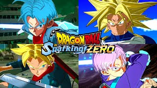 Dragon Ball Sparking Zero - All Future Trunks Transformations, Supers \u0026 Ultimates (4K 60FPS)