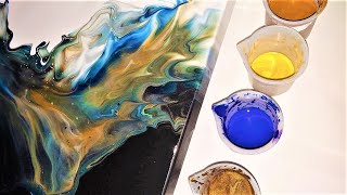 The most AMAZING Color Palette! Acrylic Pouring | Fluid Acrylics