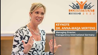 Commitment Award 2022: Keynote Speech by Dr. Anna-Maija Mertens