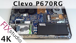 Clevo P670RG Metabox - disassemble [4K]