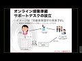 「オンライン授業実施に向けた個別サポートデスクの実施体制の構築とその運用」尾崎 拓郎 大阪教育大学情報基盤センター講師