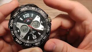 HOW TO CHANGE / ADJUST / SET TIME AND DATE US POLO ASSN WATCH US9625