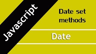 70 How to set Date in Javascript | JS Date set methods in HIndi