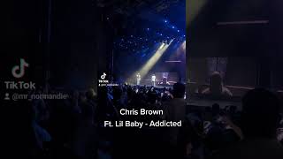 Chris Brown ft Lil Baby - Addicted #breezy #oneofthemonestour #shorts #chrisbrown #shortvideo #short