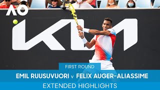 Emil Ruusuvuori v Felix Auger-Aliassime Extended Highlights (1R) | Australian Open 2022