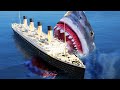 Megalodon Shark Attack Sinking Titanic GTA 5